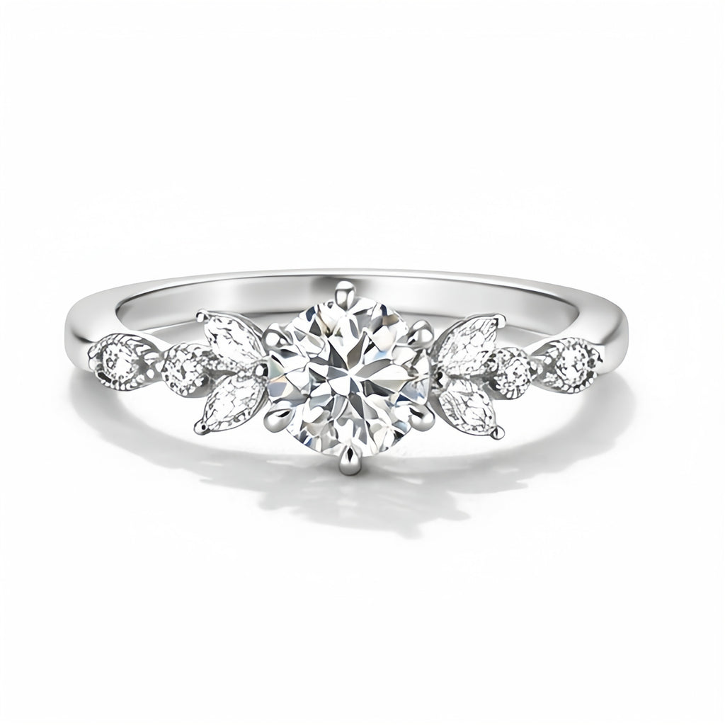 1 Carat Moissanite Diamond Ring – Light Luxury Exquisite Gift
