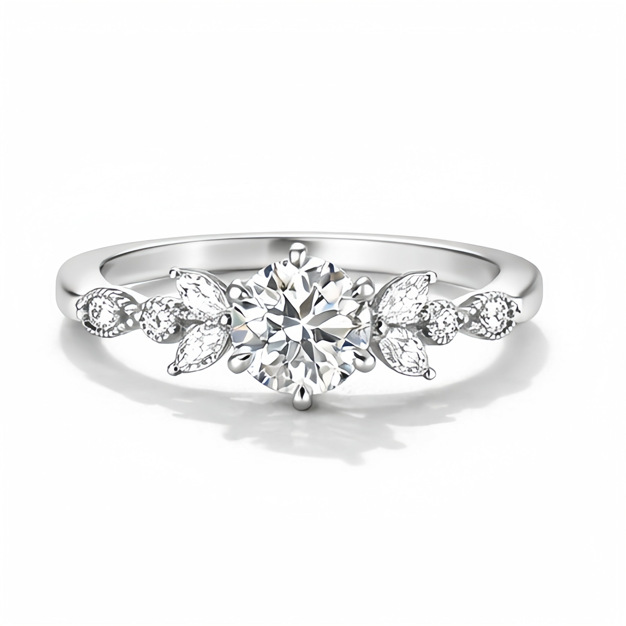 1 Carat Moissanite Diamond Ring – Light Luxury Exquisite Gift