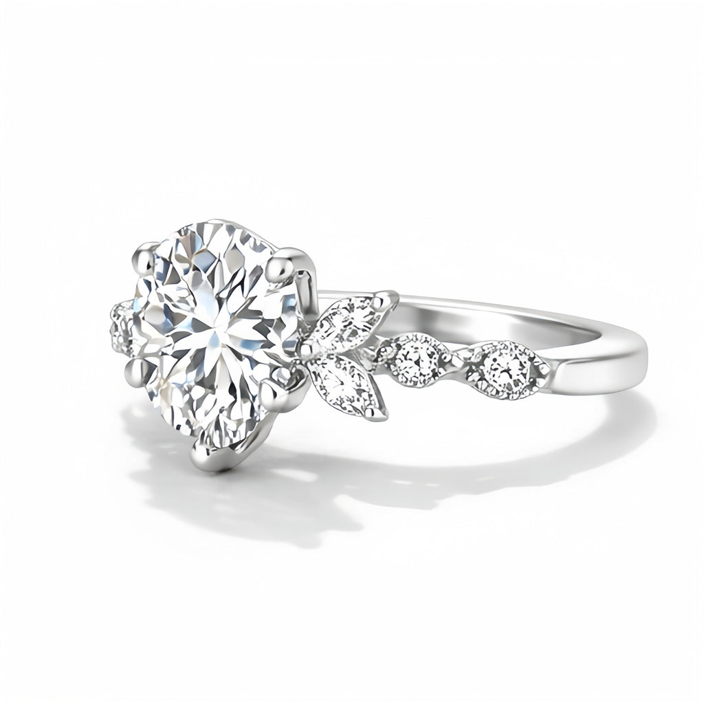 1 Carat Moissanite Diamond Ring – Light Luxury Exquisite Gift